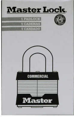 Master Lock 1-5/16 in. H X 1-9/16 in. W Steel 4-Pin Cylinder Exterior Padlock