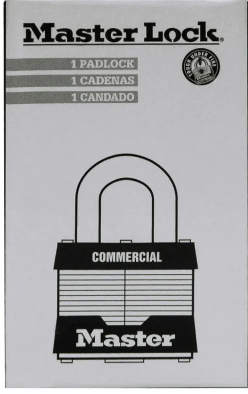 Master Lock 1-5/16 in. H X 1-9/16 in. W Steel 4-Pin Cylinder Exterior Padlock