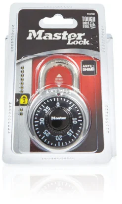 Master Lock 1-1/2 in. H X 2 in. W Laminated Steel 4-Pin Cylinder Exterior Padlock