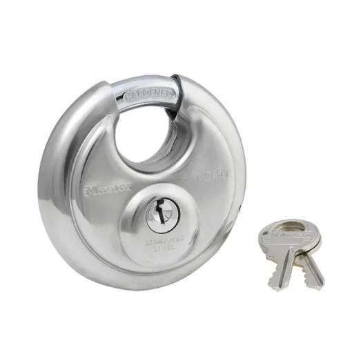 Master Lock 2-3/4 in. H X 2-3/4 in. W Stainless Steel 4-Pin Cylinder Shrouded Padlock