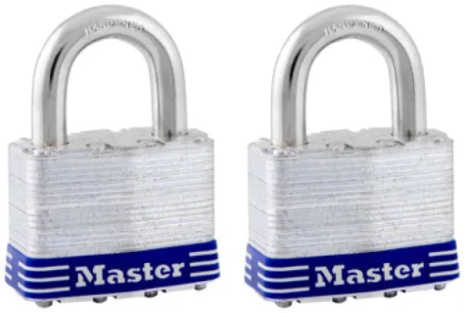 Master Lock 1-1/2 in. H X 7/8 in. W X 2 in. L Steel 4-Pin Cylinder Exterior Padlock