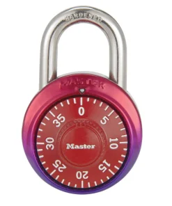 Master Lock 2 in. H x 7/8 in. W x 1-7/8 in. L Steel 3-Digit Combination Padlock 1 pk (Pack of 4)