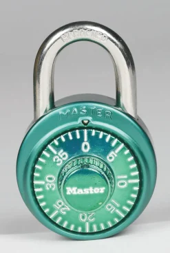 Master Lock 2 in. H x 7/8 in. W x 1-7/8 in. L Steel 3-Digit Combination Padlock 1 pk (Pack of 4)