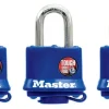 Master Lock 2-3/16 in. H X 2-1/2 in. W Steel Dual Ball Bearing Locking Weather-Resistant Padlock