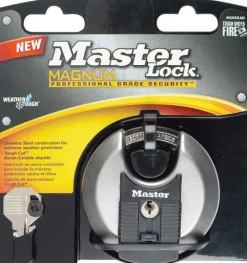 Master Lock 3-3/32 in. H X 1-13/64 in. W X 3-1/8 in. L Steel Ball Bearing Locking Shrouded Padlock