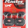 Master Lock 15/16 in. H X 5/8 in. W X 1-1/4 in. L Vinyl Covered Steel Pin Tumbler Luggage Lock
