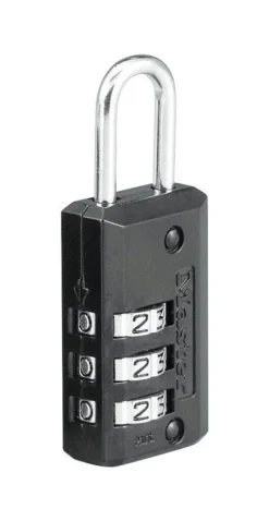 Master Lock 2.18 in. H X 13/16 in. W Steel 3-Dial Combination Luggage Lock