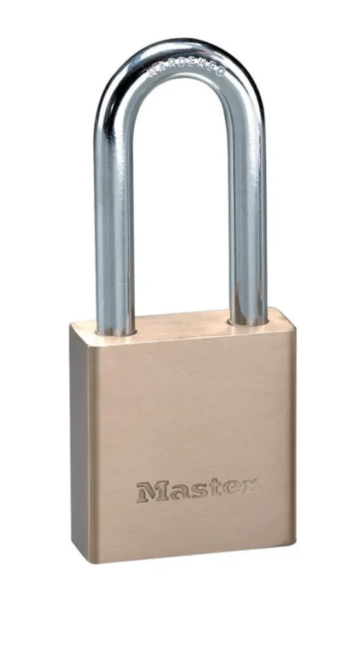 Master Lock 1-9/16 in. H X 3/4 in. W X 1-3/4 in. L Brass 5-Pin Cylinder Exterior Padlock