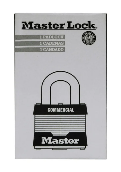 Master Lock 1.75 in. H x 1.75 in. W x 1-3/4 in. L Laminated Steel Dual Ball Bearing Locking Padlock (Pack of 6)