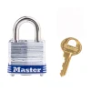 Master Lock 1 in. H x 11/16 in. W x 1-1/8 in. L Laminated Steel 4-Pin Cylinder Padlock 6 pk Keyed Alike (Pack of 6)