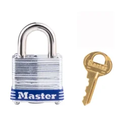 Master Lock 1 in. H x 11/16 in. W x 1-1/8 in. L Laminated Steel 4-Pin Cylinder Padlock 6 pk Keyed Alike (Pack of 6)