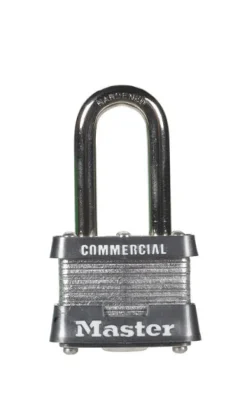 Master Lock 1-5/16 in. H x 1-5/8 in. W x 1-9/16 in. L Laminated Steel 4-Pin Cylinder Padlock 1 pk (Pack of 6)