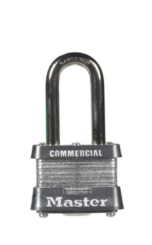 Master Lock 1-5/16 in. H x 1-5/8 in. W x 1-9/16 in. L Laminated Steel 4-Pin Cylinder Padlock 1 pk (Pack of 6)