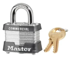 Master Lock 1-5/16 in. H x 1-5/8 in. W x 1-1/2 in. L Steel Double Locking Padlock 1 pk Keyed Alike (Pack of 6)