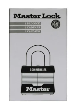 Master Lock 1-5/16 in. H x 1-5/8 in. W x 1-9/16 in. L Laminated Steel 4-Pin Cylinder Padlock 1 pk (Pack of 6)