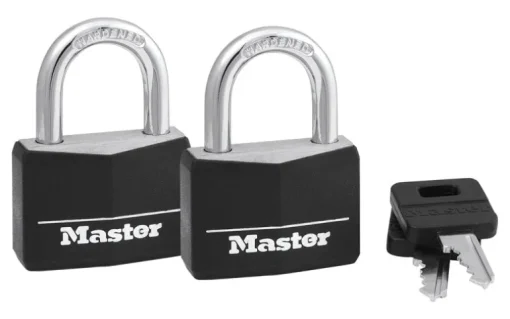 Master Lock 1-7/8 in. H X 1-9/16 in. W Vinyl Padlock Keyed Alike