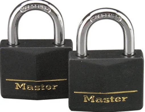 Master Lock 1-7/8 in. H X 1-9/16 in. W Vinyl Padlock Keyed Alike