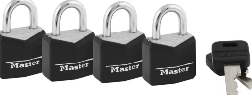 Master Lock 3/4 in. H X 3/4 in. W X 3/4 in. L Laminated Steel Padlock Keyed Alike