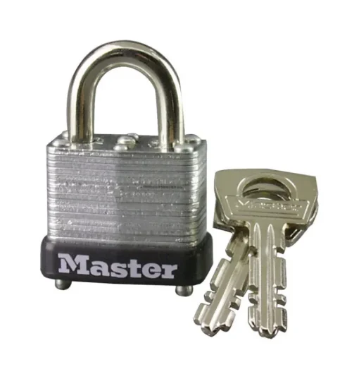 Master Lock 3/4 in. H x 9/16 in. W x 1 in. L Steel Warded Locking Padlock 1 pk