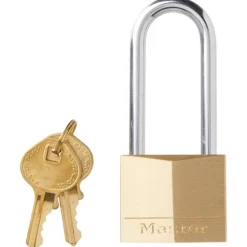 Master Lock 1-9/16 in. W Brass 4-Pin Cylinder Exterior Padlock