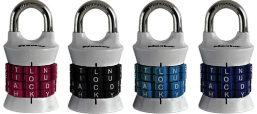 Master Lock 1-1/2 in. W Metal 4-Dial Combination Padlock
