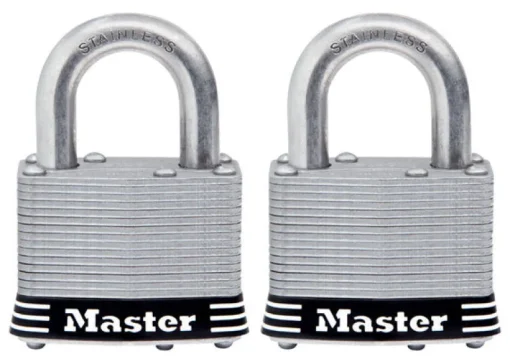 Master Lock 2 in. W Stainless Steel 4-Pin Tumbler Padlock Keyed Alike