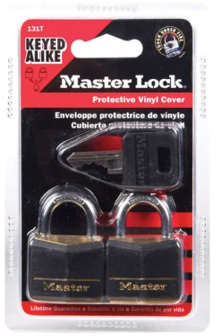 Master Lock 1-3/16 in. W Steel Double Locking Covered Padlock