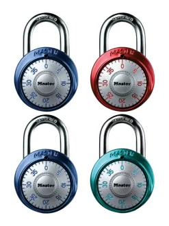 Master Lock 1-7/8 in. W Steel 3-Dial Combination Padlock 1 pk