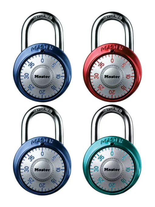 Master Lock 1-7/8 in. W Steel 3-Dial Combination Padlock 1 pk