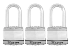 Master Lock 2 in. W Steel Dual Ball Bearing Locking Padlock Keyed Alike