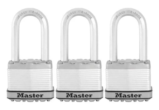 Master Lock 2 in. W Steel Dual Ball Bearing Locking Padlock Keyed Alike