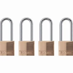 Master Lock 1-9/16 in. W Steel 4-Pin Cylinder Exterior Padlock