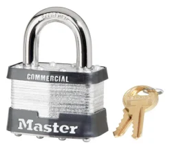 Master Lock 2 in. W Steel Pin Tumbler Exterior Padlock