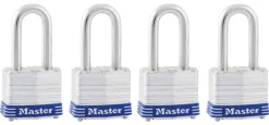 Master Lock 1-9/16 in. W Steel Pin Tumbler Exterior Padlock