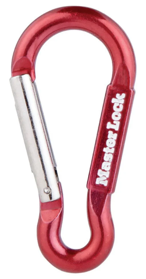 Master Lock Assorted Color Cast Aluminum Polished Carabiner Clip 3 Lx5/16 Wx7/8 D in. (Pack of 40)