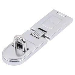 Master Lock Bright Hardened Steel 6-1/4 in. L Fixed Staple Hasp 1 pk