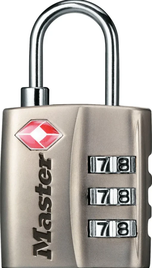 Master Lock 4680dnkl 1-1/4 Nickle Set Your Own Combination Tsa-Accepted Luggage Lock