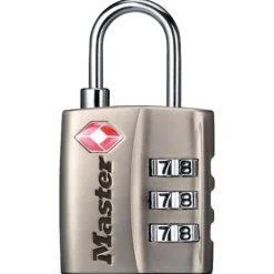 Master Lock 4680dnkl 1-1/4 Nickle Set Your Own Combination Tsa-Accepted Luggage Lock