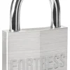 Master Lock Fortress 5.56 in. H X 1-9/16 in. W Aluminum 4-Pin Cylinder Exterior Padlock