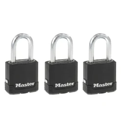 Master Lock Magnum 1-7/8 in. H X 1-3/16 in. W X 1-3/4 in. L Steel Ball Bearing Outdoor Padlock