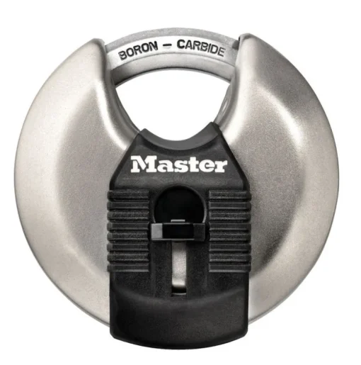 Master Lock Magnum 1-1/2 in. H X 2-3/4 in. W Stainless Steel Ball Bearing Locking Shrouded Padlock