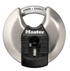 Master Lock Magnum 1-1/2 in. H X 2-3/4 in. W Stainless Steel Ball Bearing Locking Shrouded Padlock