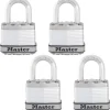 Master Lock Magnum 1-3/4 in. W Stainless Steel Ball Bearing Locking Weather-Resistant Padlock