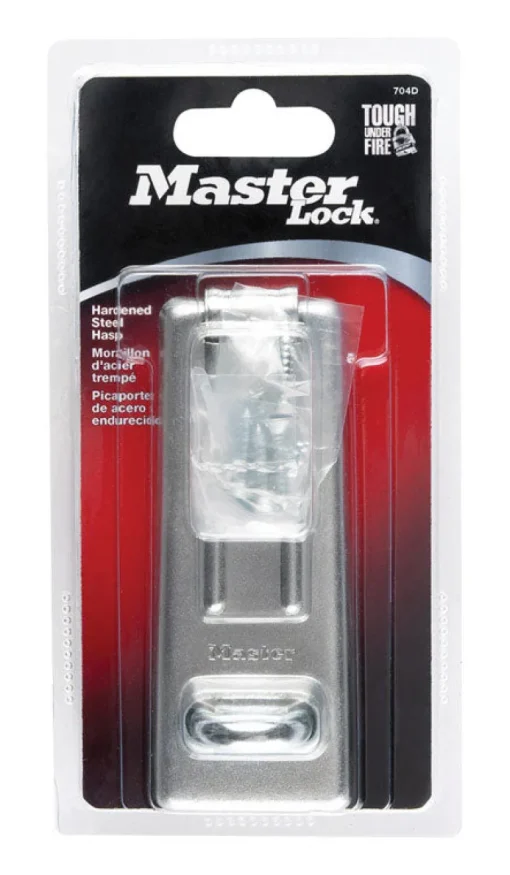 Master Lock Zinc-Plated Hardened Steel 4 in. L Hasp 1 pk