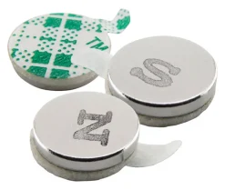 Master Magnetics 0.375 in. 1.68 lb. Pull Silver Neodymium Disc Magnets with Adhesive