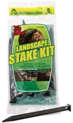 Master Mark 10 in. H Plastic Black Stake Kit