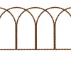 Master Mark 20 in. L x 14 in. H Steel Brown Leaf Border Edging (Pack of 12)