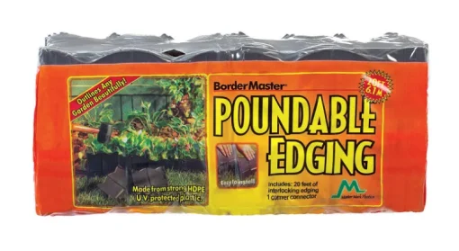 Master Mark Black Plastic Poundable Lawn Edging 20 L ft. x 6 H in.