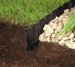 Master Mark Black Plastic Poundable Lawn Edging 20 L ft. x 6 H in.