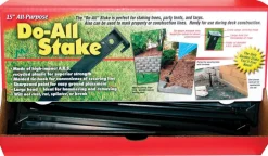 Master Mark Do-All Stake 15 in. H Plastic Black Edging Stake (Pack of 24)